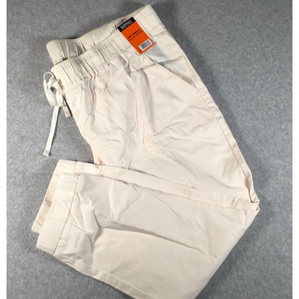 New Buffalo David Bitton Women's XXL Cream Soft Tencel Pull-On Jogger